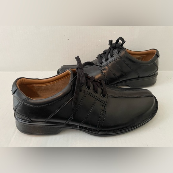 Clarks Men's Black Leather Touareg Vibe Oxford, Size 11M - Picture 3 of 6